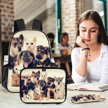 Cargar imagen en el visor de la galería, Conjunto de Mochila Transparente PVC 3 Piezas Personalizable
