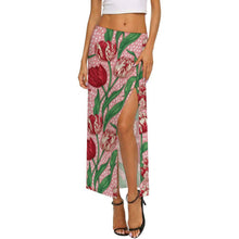 Cargar imagen en el visor de la galería, Falda Larga Transparente de Malla con Abertura (Cover-Up Personalizado)
