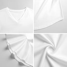 Cargar imagen en el visor de la galería, Blusa V-Neck con Volantes Personalizable | Top Mujer Manga 3/4
