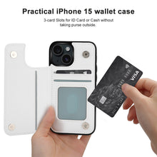 Cargar imagen en el visor de la galería, Funda Cartera Personalizada iPhone 15 / Pro / Max | Tarjetero y Foto
