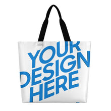 Cargar imagen en el visor de la galería, Bolso Tote Grande XB0601059 con Asa para Mujer personalizado con patrón foto texto (impresión de imagen única)
