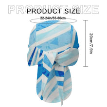 Cargar imagen en el visor de la galería, Cycling Headscarf Water ，wave ，blue Style 20cm
