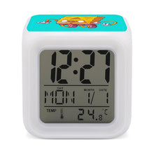 Cargar imagen en el visor de la galería, Reloj despertador personalizado LED | Cubo cambia de color
