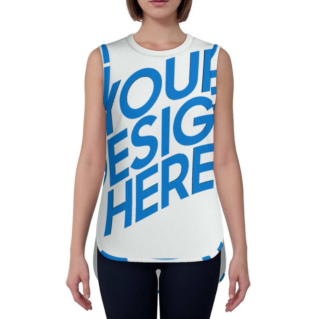 Camiseta Deportiva de Yoga para Mujer MWL620 personalizado con patrón foto texto (impresión de imagen única)