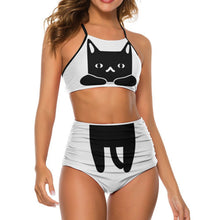 Cargar imagen en el visor de la galería, Bikini Personalizado Asimétrico | Diseño de Un Hombro y Tiro Alto
