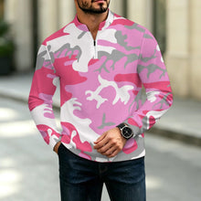 Cargar imagen en el visor de la galería, Sudadera Hombre Cuello Alto Media Cremallera Tejido Waffle Personalizable
