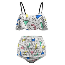 Cargar imagen en el visor de la galería, Bikini con Volantes Ruffle | Traje de Baño Dos Piezas Ajustable

