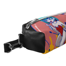 Cargar imagen en el visor de la galería, Estuche Doble Capa Piel Lichi Personalizado | Neceser de Cuero PU
