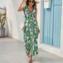 Cargar imagen en el visor de la galería, Vestido Midi con Volantes Personalizado | Tejido "Seda de Leche" y Cuello V
