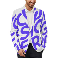 Cargar imagen en el visor de la galería, Chaqueta de traje formal para hombre Z34W personalizado con patrón foto texto (impresión de imagen única)
