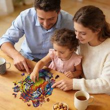 Cargar imagen en el visor de la galería, Puzzles / Rompecabezas irregular con forma de cabeza de tigre personalizado con Impresión Completa de Una Imagen con Foto Logo Patrón Texto
