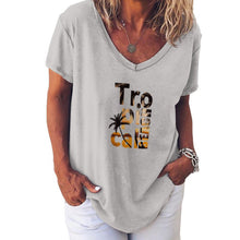 Cargar imagen en el visor de la galería, Camiseta Holgada Personalizada con Cuello en V para Mujer
