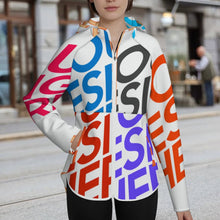 Cargar imagen en el visor de la galería, Chaqueta Slim Fit para Mujer MWL478 personalizado con patrón foto texto (impresión de imágenes múltiples)
