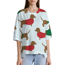 Cargar imagen en el visor de la galería, Camiseta Oversize Mujer Hombros Caídos | Personalizable con Foto
