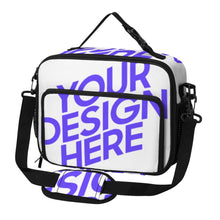 Cargar imagen en el visor de la galería, Bolsa térmica para almuerzo de gran capacidad (30 x 24,5 x 11 cm) personalizado con patrón foto texto
