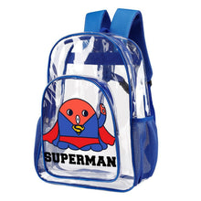 Cargar imagen en el visor de la galería, Mochila Transparente PVC con Bolsillo de Red Personalizable
