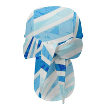 Cargar imagen en el visor de la galería, Cycling Headscarf Water ，wave ，blue Style 20cm
