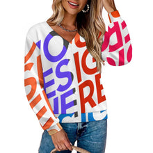 Cargar imagen en el visor de la galería, Cárdigan para mujer LM228 personalizado con patrón foto texto (impresión de imágenes múltiples)
