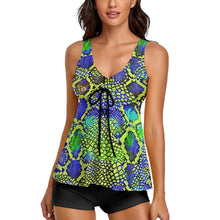 Cargar imagen en el visor de la galería, Tankini con Pantalón Corto Personalizado | Bañador Tallas Grandes S-6XL
