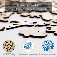 Cargar imagen en el visor de la galería, Puzzles / Rompecabezas cuadrado irregular personalizado con Impresión Completa de Una Imagen con Foto Logo Patrón Texto
