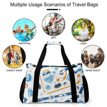 Cargar imagen en el visor de la galería, Bolsa de Viaje Duffle Personalizable con Foto | Bolso Resistente

