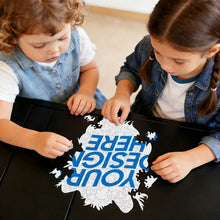 Cargar imagen en el visor de la galería, Puzzles / Rompecabezas irregular con forma de cabeza de tigre personalizado con Impresión Completa de Una Imagen con Foto Logo Patrón Texto
