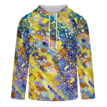 Cargar imagen en el visor de la galería, Hoodie with Raglan Sleeves Colorful Splash Ink
