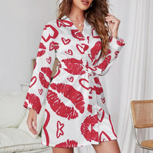 Cargar imagen en el visor de la galería, Bata Kimono de Satén Personalizada | Ropa de Casa y Novias
