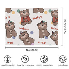 Cargar imagen en el visor de la galería, Magnetic Fridge Sticker Lovely Bear Style One Size
