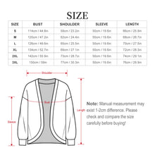 Cargar imagen en el visor de la galería, Cárdigan para mujer LM561 con hombros anchos y mangas largas personalizado con patrón foto texto (impresión de imagen única)
