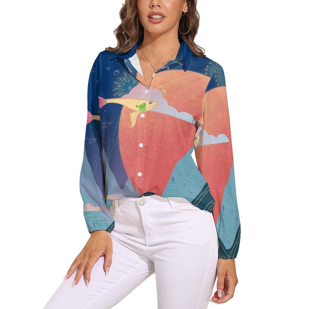 Blusa Vintage Personalizada de Manga Larga | Tu Propio Diseño