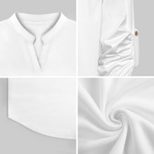 Cargar imagen en el visor de la galería, Stand-up Collar Long-sleeved Shirt Flowers, AI Painting
