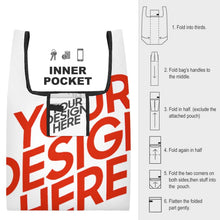 Cargar imagen en el visor de la galería, Bolsa de Compras Plegable / Bolsa Tote Plegable XB0601017 personalizado con patrón foto texto (impresión de imágenes múltiples)
