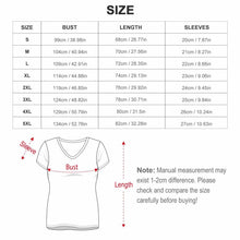 Cargar imagen en el visor de la galería, Camiseta de Seda Hielo de Manga Corta con Cuello en V para Mujer NZ109 personalizado con patrón foto texto (impresión de imagen única)
