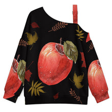 Cargar imagen en el visor de la galería, Off-the-shoulder Sweater Red Apple
