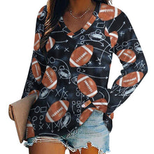 Cargar imagen en el visor de la galería, Camiseta Oversize Cuello V Personalizada | Tallas Grandes S-5XL | [Tu Marca]
