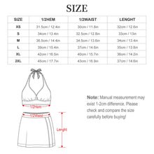 Cargar imagen en el visor de la galería, Conjunto de traje de baño de dos piezas para mujer con minifalda con abertura 308977 Personalizado con impresión completa con Foto Logo Patrón Texto
