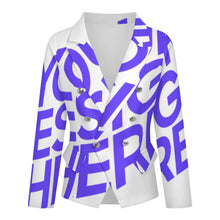 Cargar imagen en el visor de la galería, Chaqueta de traje casual para mujer Z33W personalizado con patrón foto texto (impresión de imagen única)
