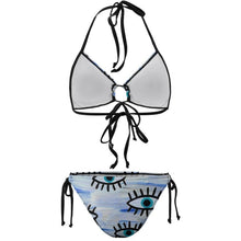 Cargar imagen en el visor de la galería, Bikini Fruncido con Lazos Ajustables | Traje de Baño Personalizado
