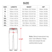 Cargar imagen en el visor de la galería, Pantalón de pijama holgado de algodón puro para hombre con estampado integral LM071 personalizado con patrón foto texto
