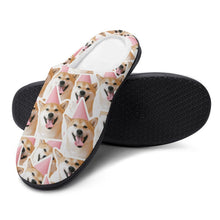 Cargar imagen en el visor de la galería, Zapatillas de Casa para Hombre Personalizadas | Pantuflas de Algodón Antideslizantes
