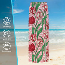 Cargar imagen en el visor de la galería, Falda Larga Transparente de Malla con Abertura (Cover-Up Personalizado)
