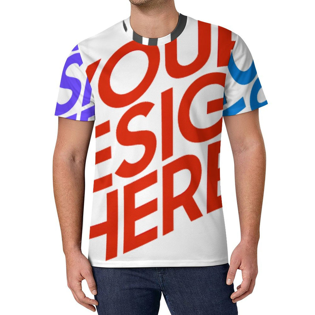 Camiseta Ice Silk para hombre OMDT01 personalizado con patrón foto texto (impresión de imágenes múltiples)