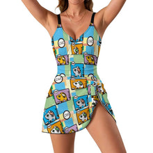 Cargar imagen en el visor de la galería, Bañador Entero con Falda y Pantalón Interior Personalizable
