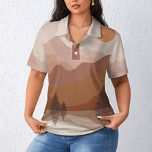 Cargar imagen en el visor de la galería, POLO Straight Top Nature View Paintings
