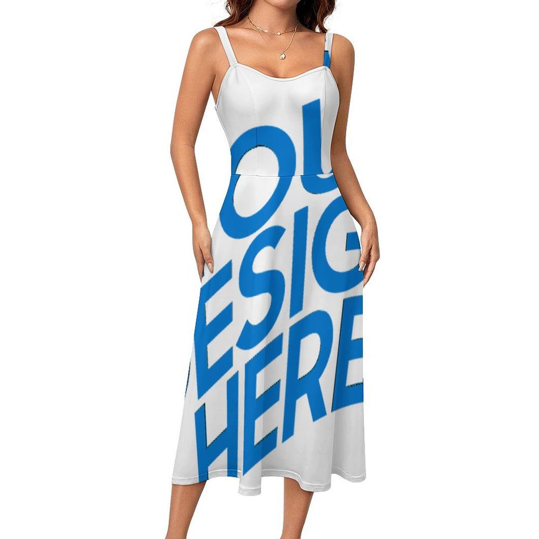 Vestido sin tirantes para mujer LM467 personalizado con patrón foto texto