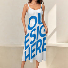 Cargar imagen en el visor de la galería, Vestido sin tirantes para mujer LM467 personalizado con patrón foto texto

