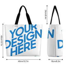 Cargar imagen en el visor de la galería, Bolso Tote Grande XB0601059 con Asa para Mujer personalizado con patrón foto texto (impresión de imagen única)
