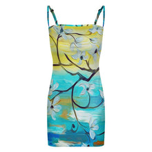 Cargar imagen en el visor de la galería, Vestido Bandeau Tirantes Finos Mujer | Seda de Leche Cepillada Personalizable
