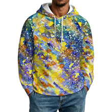 Cargar imagen en el visor de la galería, Hoodie with Raglan Sleeves Colorful Splash Ink
